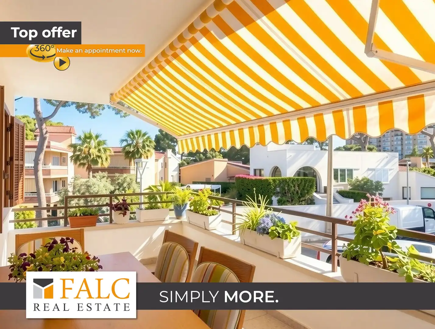 Terrassa de Apartament en venda en  Palma de Mallorca amb Aire condicionat, Terrassa i Traster