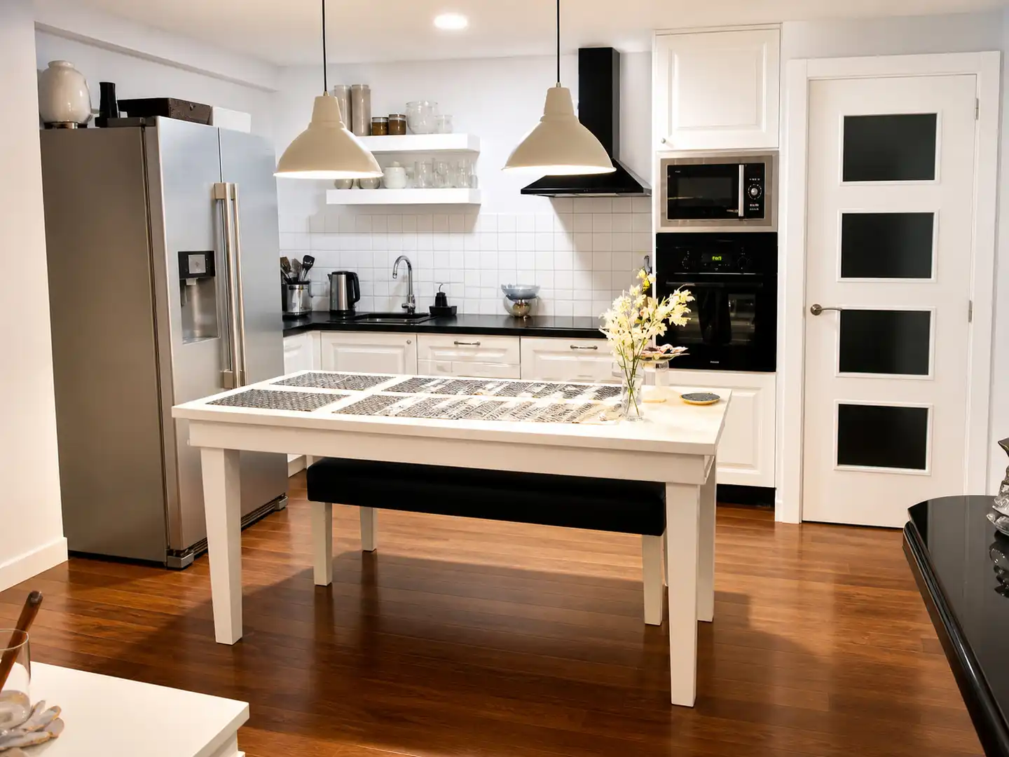 Kitchen of Flat for rent in Santander  with Heating, Terrace and Furnished