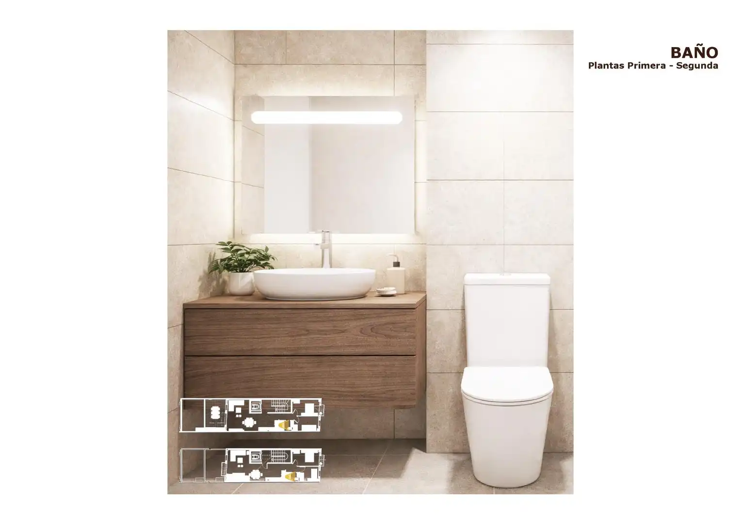 Badezimmer von Wohnung zum Verkauf in Arenys de Mar mit Klimaanlage, Heizung und Terrasse