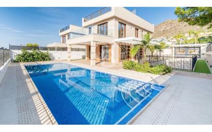 Vista exterior de Casa o xalet en venda en Finestrat amb Aire condicionat, Terrassa i Piscina