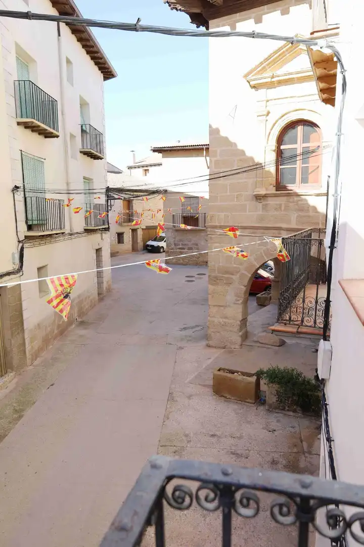 Vista exterior de Casa o chalet en venta en Torrecilla de Alcañiz con Aire acondicionado, Terraza y Trastero