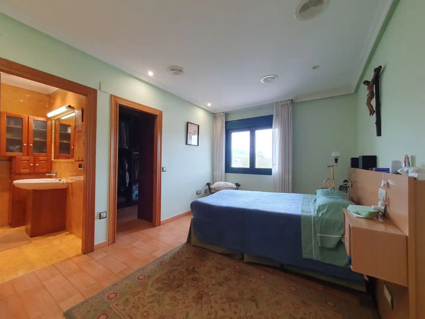 Schlafzimmer von Haus oder Chalet zum Verkauf in Grado mit Klimaanlage, Heizung und Terrasse