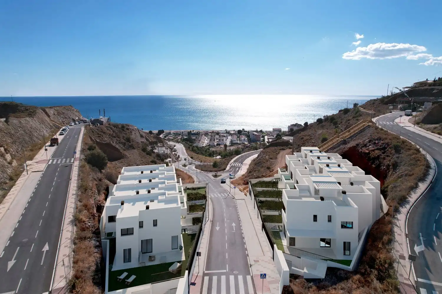 Vista exterior de Casa adosada en venta en Rincón de la Victoria con Aire acondicionado, Jardín privado y Terraza