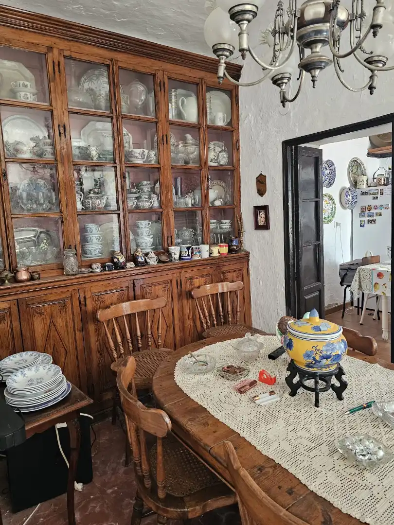 Menjador de Casa o xalet en venda en Benamocarra amb Terrassa i Moblat