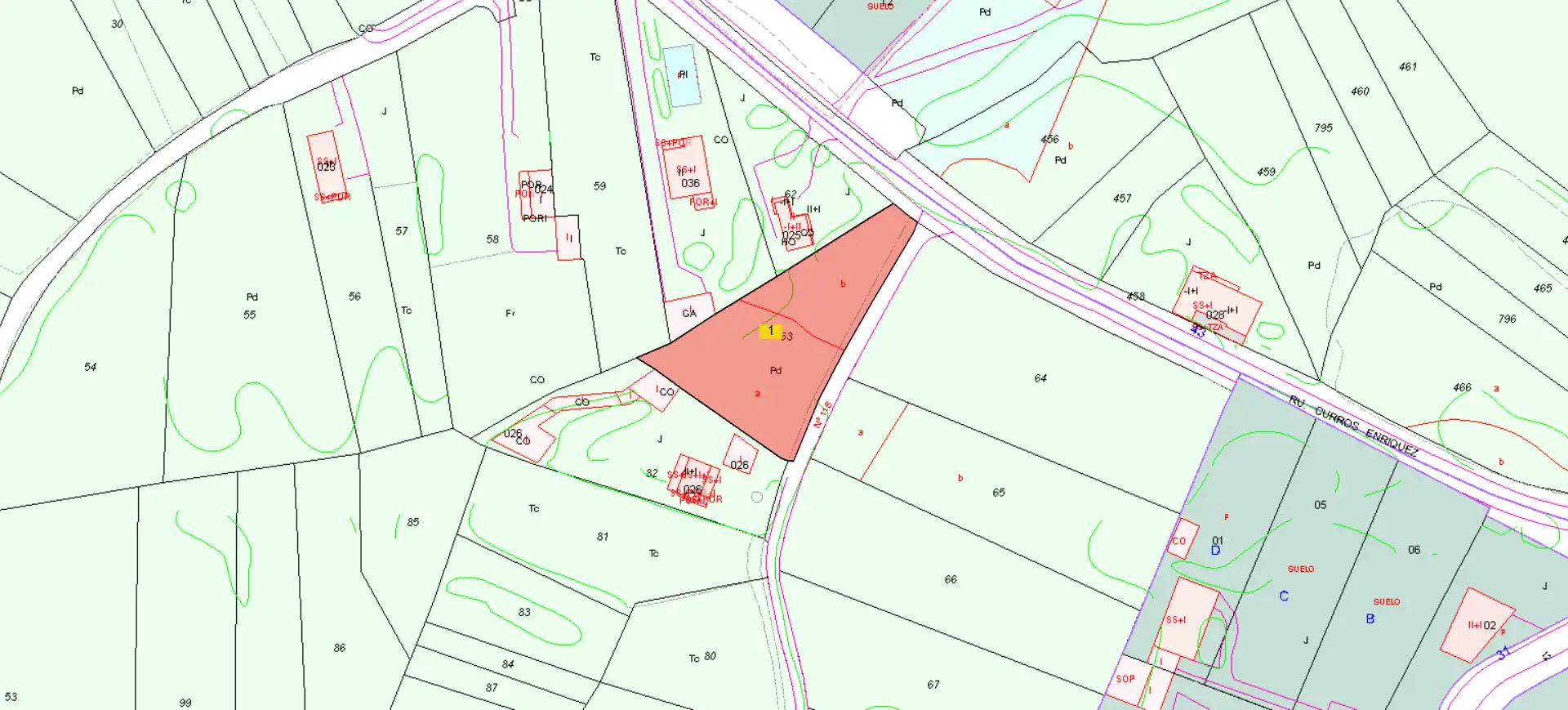 Terreno en venta en Oleiros