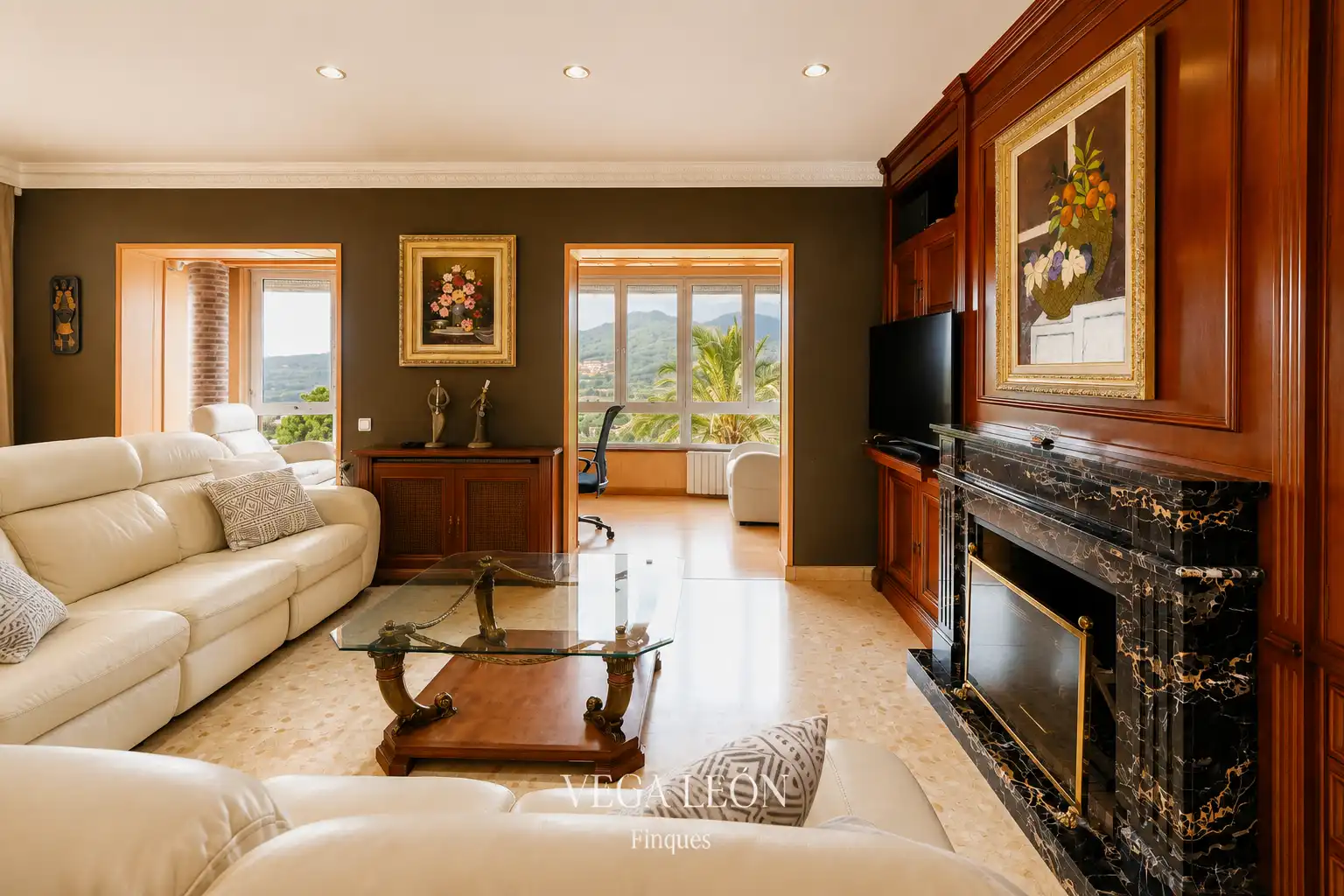 Sala de estar de Casa o chalet en venta en Mataró con Calefacción, Jardín privado y Terraza
