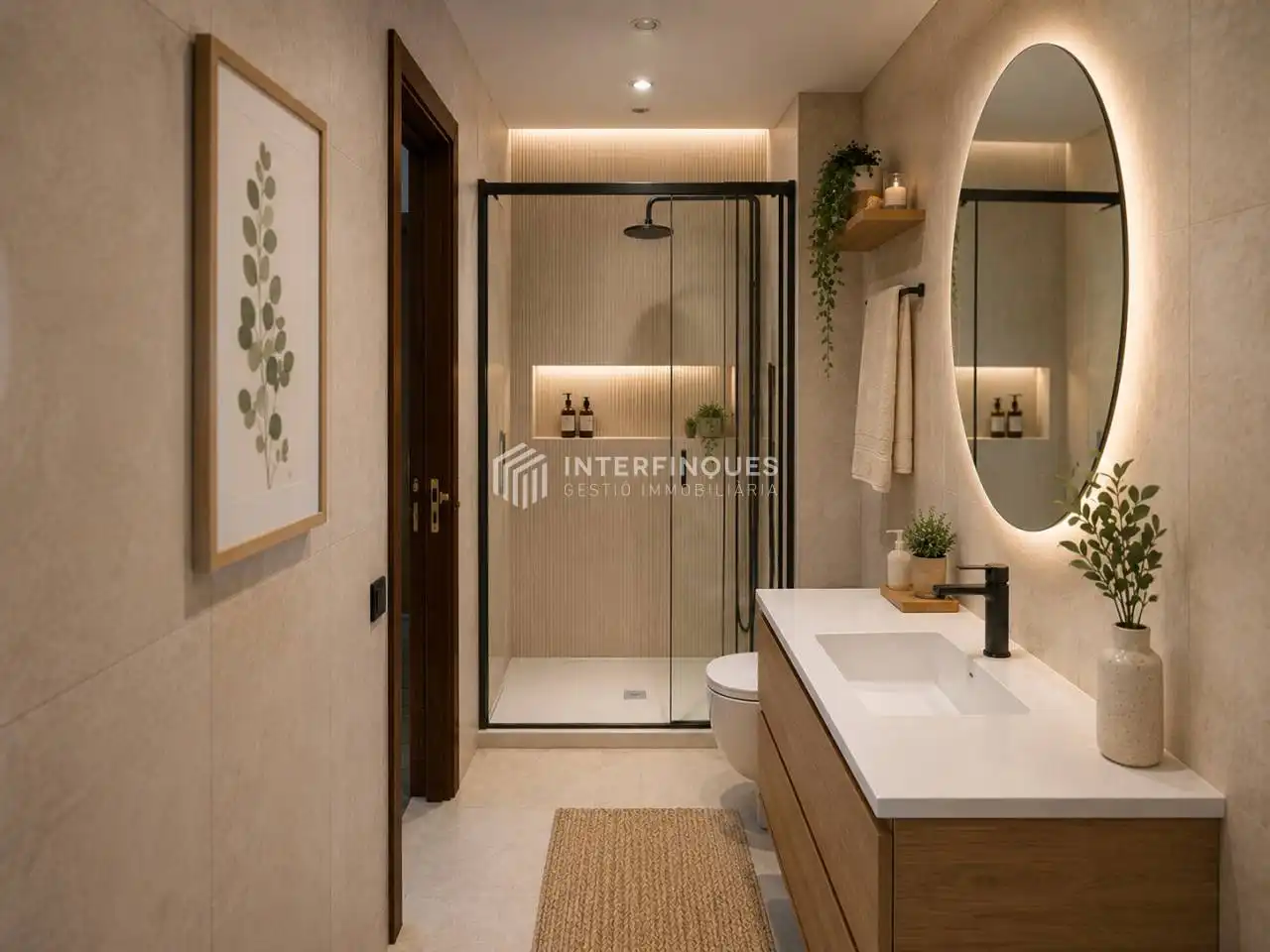 Bathroom of Apartments for sale in Badalona  with Air Conditioner