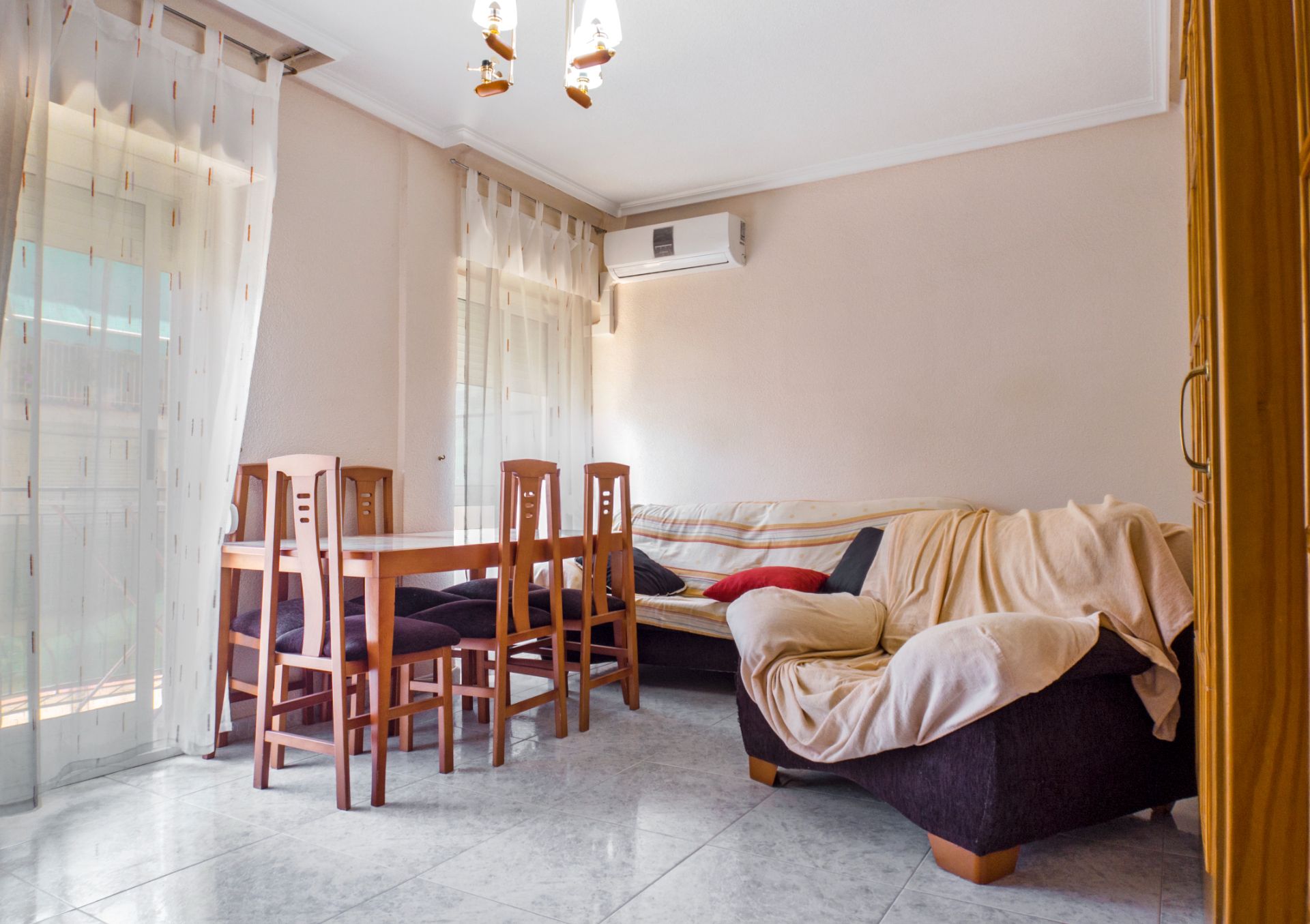 Living room of Flat for sale in Jijona / Xixona  with Air Conditioner, Heating and Furnished