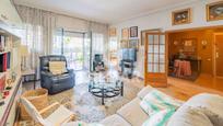 Living room of Flat for sale in  Madrid Capital  with Heating, Parquet flooring and Terrace