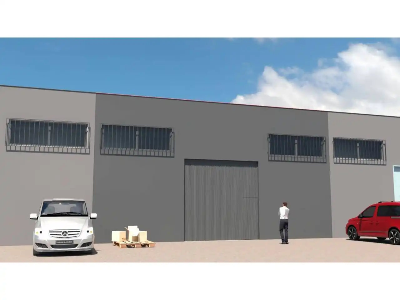 Exterior view of Industrial buildings for rent in Canovelles