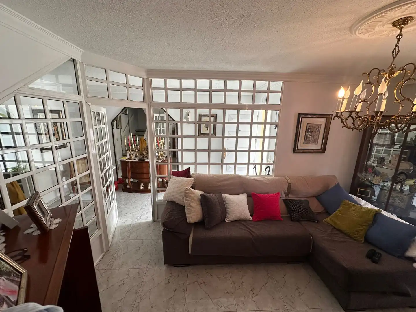 Sala de estar de Casa adosada en venta en Las Palmas de Gran Canaria con Aire acondicionado, Jardín privado y Terraza