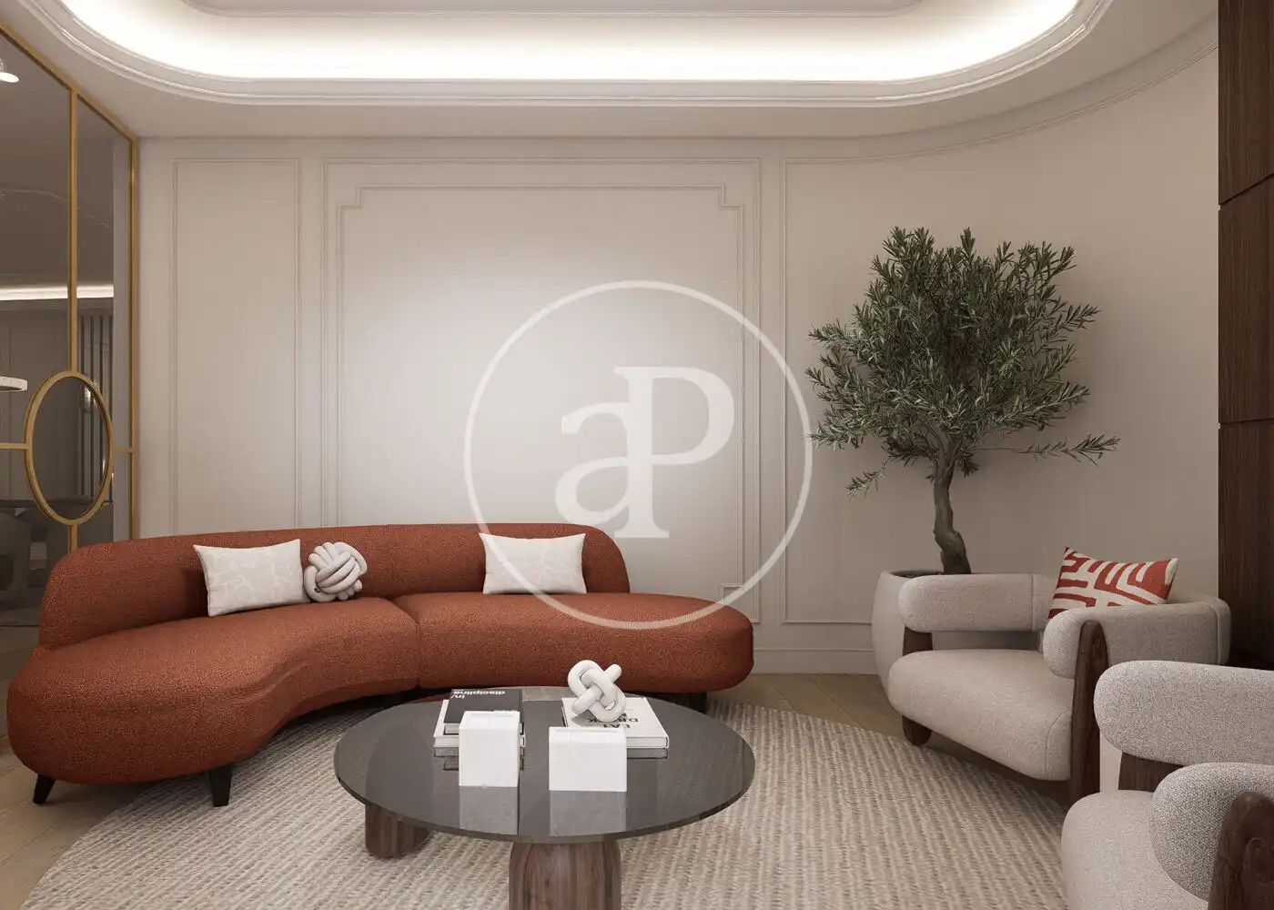 Living room of Flat for sale in Madrid  with Air Conditioner, Heating and Furnished