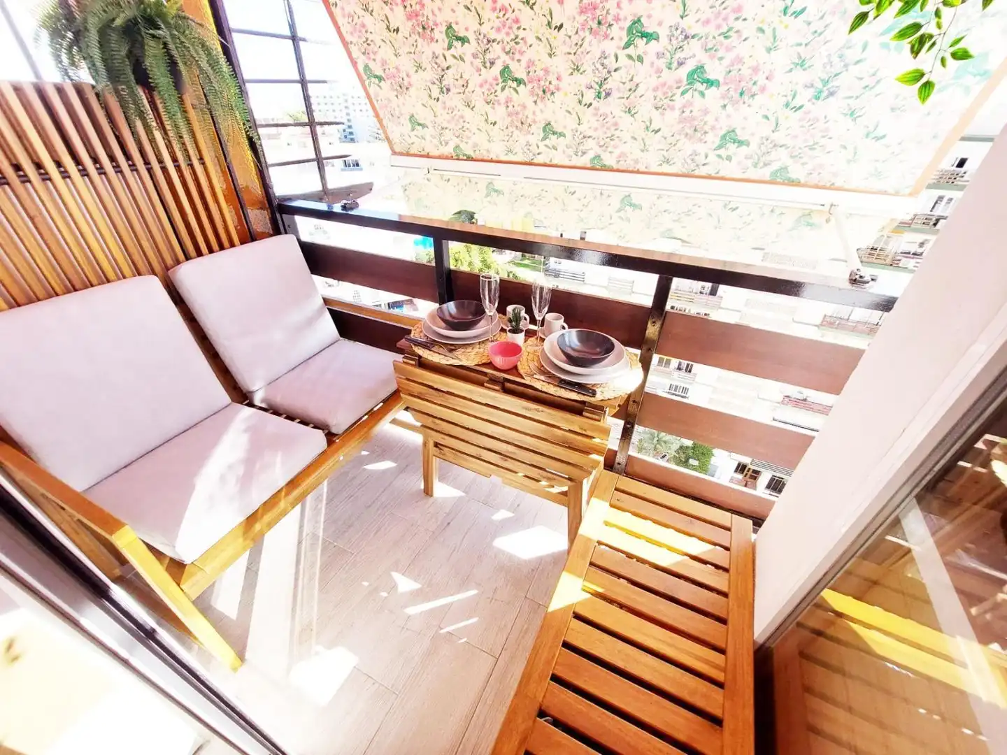 Balcony of Study for sale in Benalmádena  with Air Conditioner, Private garden and Furnished
