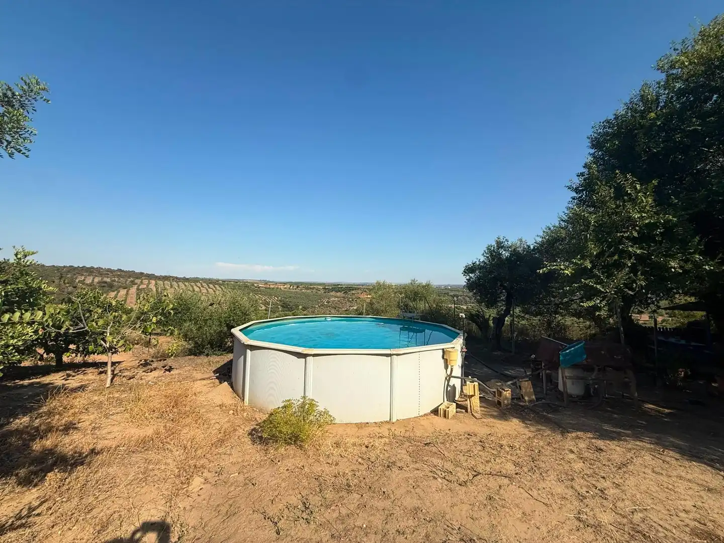 Piscina de Casa o xalet en venda en Villanueva del Río y Minas amb Jardí privat, Terrassa i Traster