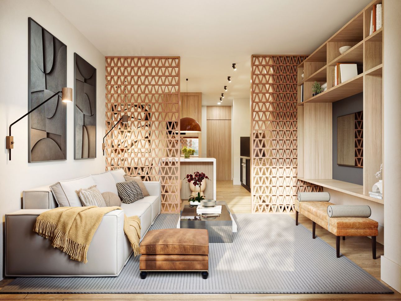 Sala d'estar de Apartament en venda en  Barcelona Capital amb Aire condicionat, Calefacció i Parquet