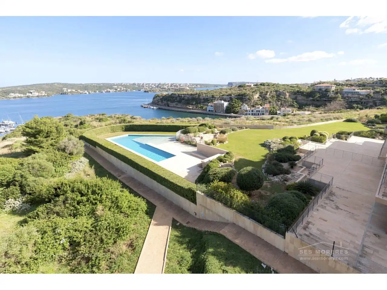 Swimming pool of Apartments for sale in Maó - Mahón  with Air Conditioner, Parquet flooring and Terrace
