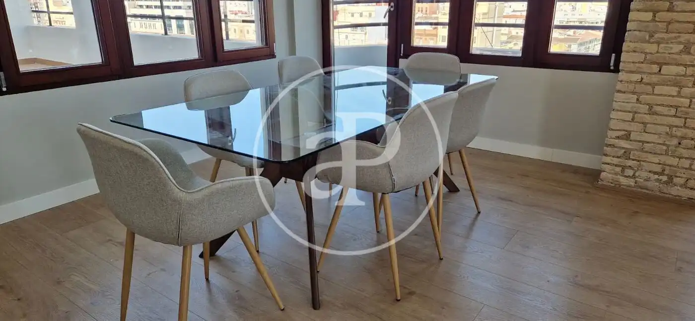 Dining room of Flat for rent in Valencia  with Air Conditioner, Heating and Balcony