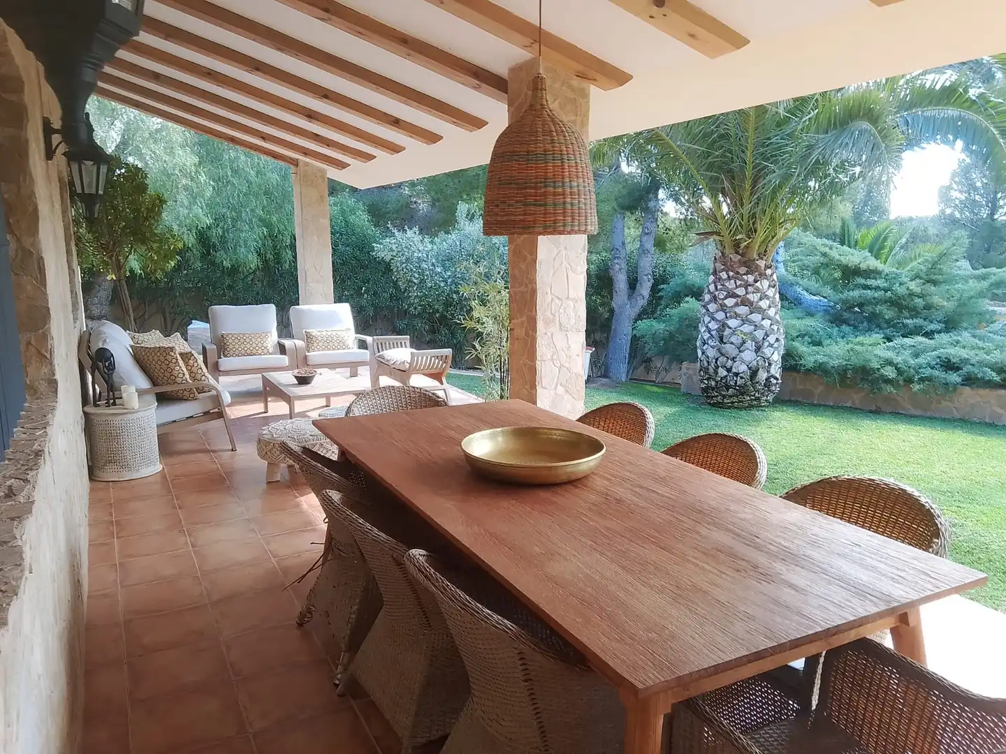 Terrassa de Casa o xalet en venda en Tibi amb Aire condicionat, Jardí privat i Parquet