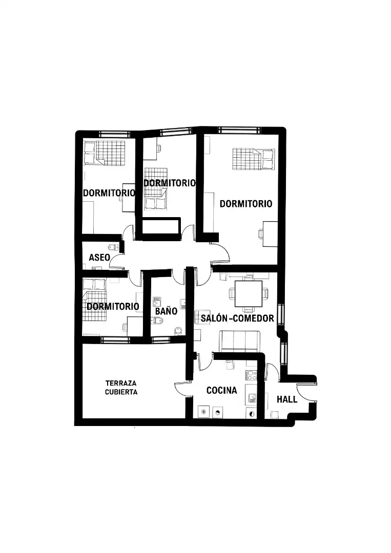 Piso en venta en Salamanca con Calefacción, Terraza y Lavadora