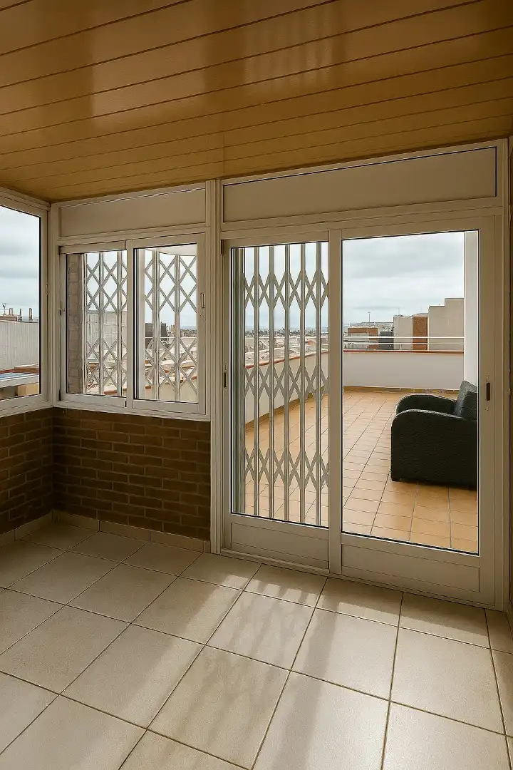 Terrasse von Dachboden zum Verkauf in Badalona mit Klimaanlage, Terrasse und Balkon