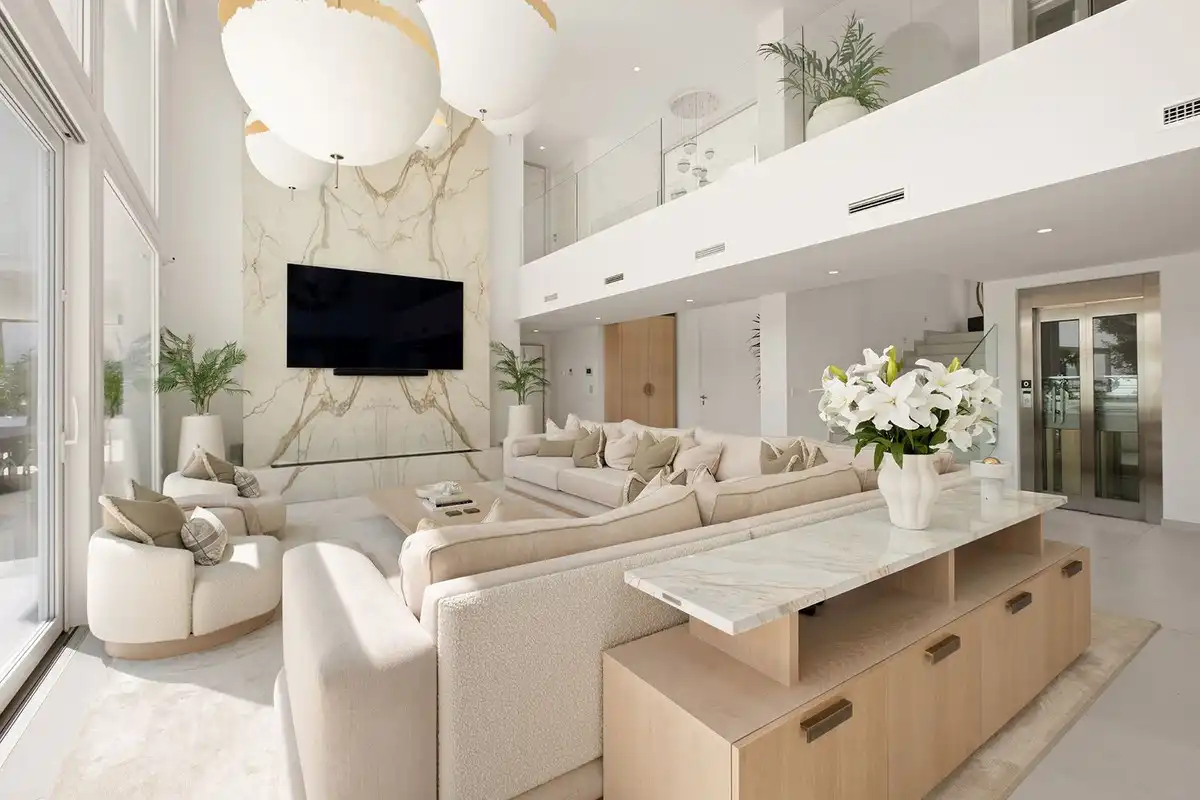 Living room of Detached homes for sale in Ojén  with Air Conditioner and Terrace