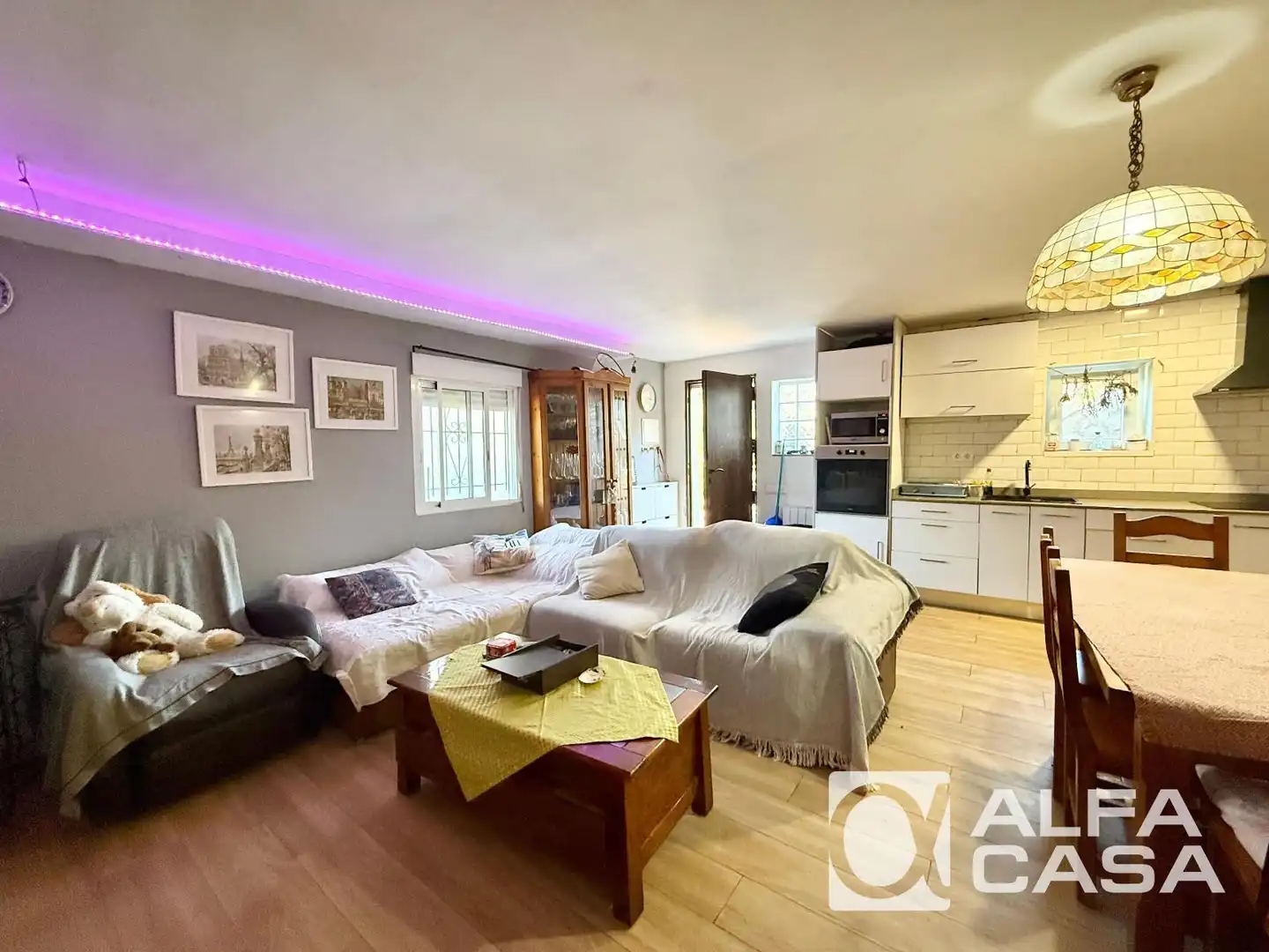 Sala de estar de Casa o chalet en venta en Lloret de Mar con Calefacción, Parquet y Amueblado