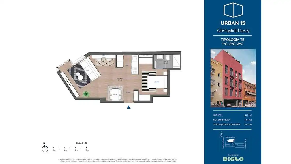 Wohnung zum Verkauf in Madrid mit Heizung, Schwimmbad und Möbliert