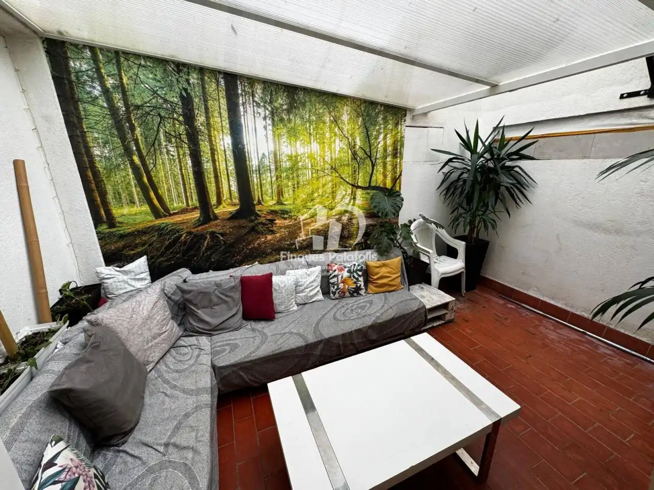 Living room of Flat for sale in Blanes  with Heating, Parquet flooring and Terrace
