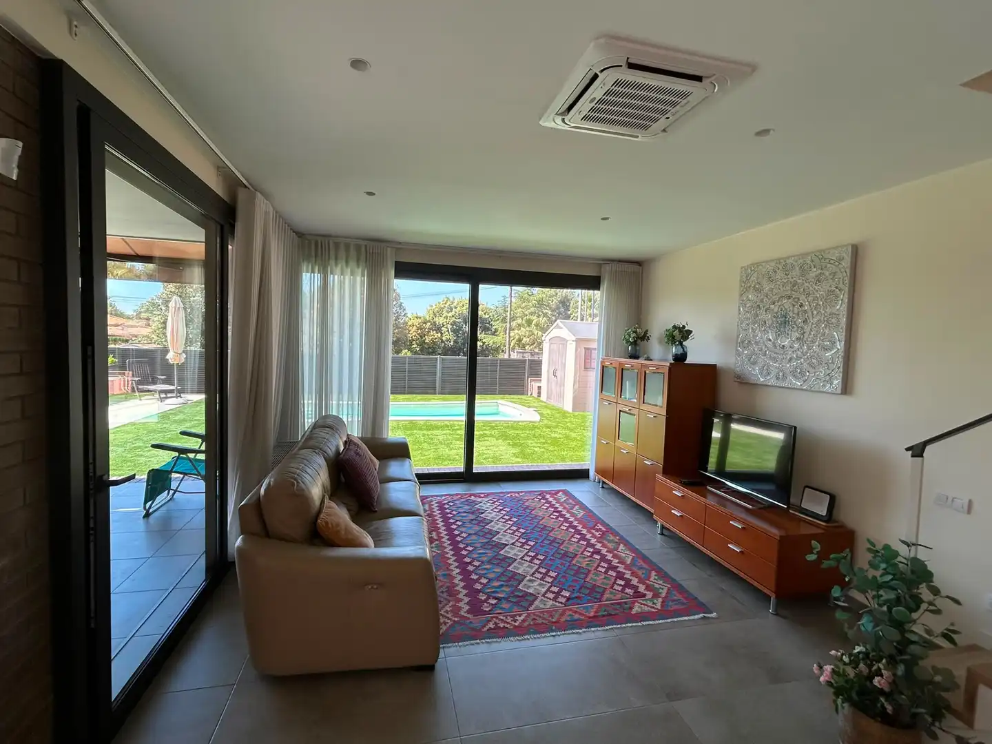 Living room of Houses for sale in Viladecavalls  with Air Conditioner, Heating and Private garden