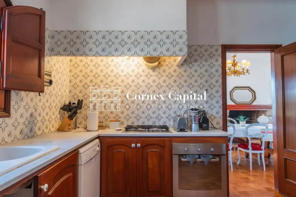 Cocina de Finca rústica de alquiler en Fontanilles con Aire acondicionado, Calefacción y Jardín privado