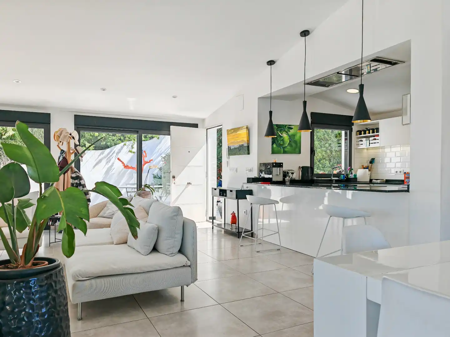 Living room of Houses for sale in Dénia  with Air Conditioner, Private garden and Terrace