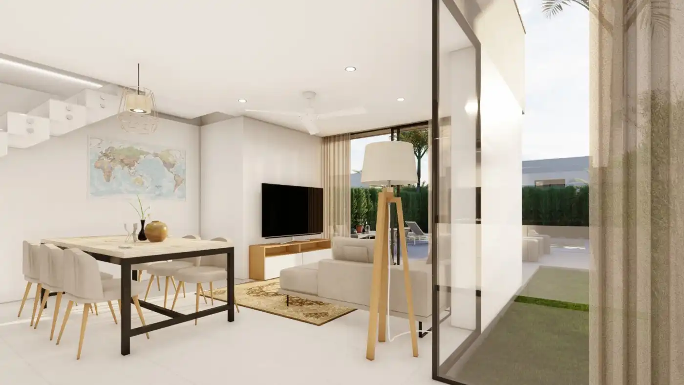 Sala d'estar de Casa o xalet en venda en Cartagena amb Aire condicionat, Jardí privat i Terrassa
