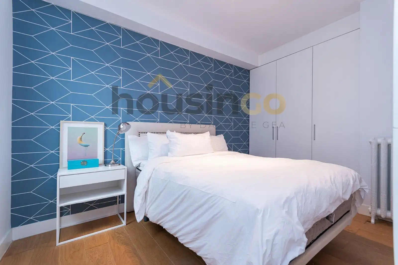 Schlafzimmer von Wohnung zur Miete in Madrid mit Klimaanlage, Heizung und Abstellraum