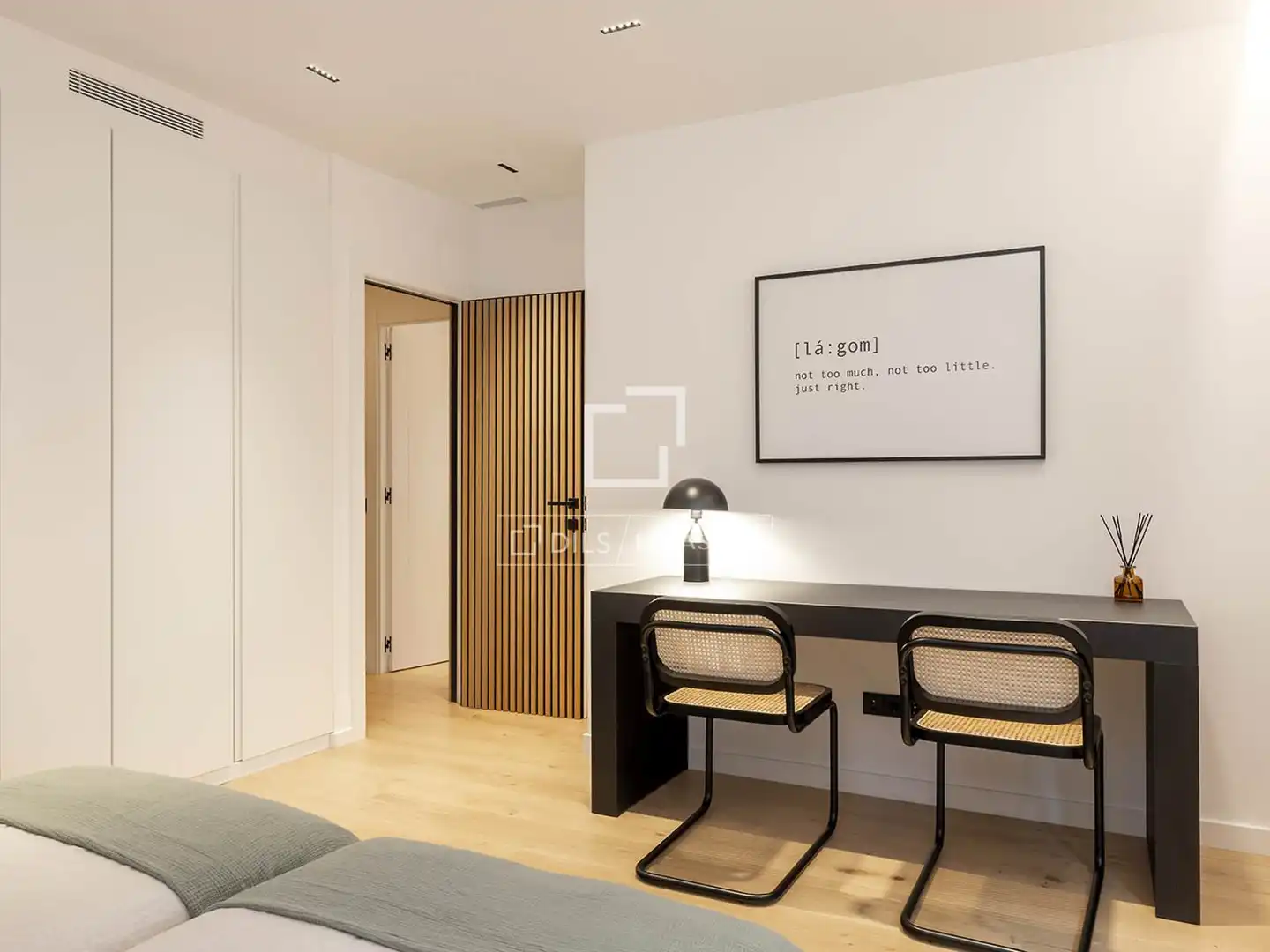 Bedroom of Flat for rent in Barcelona  with Air Conditioner, Heating and Parquet flooring