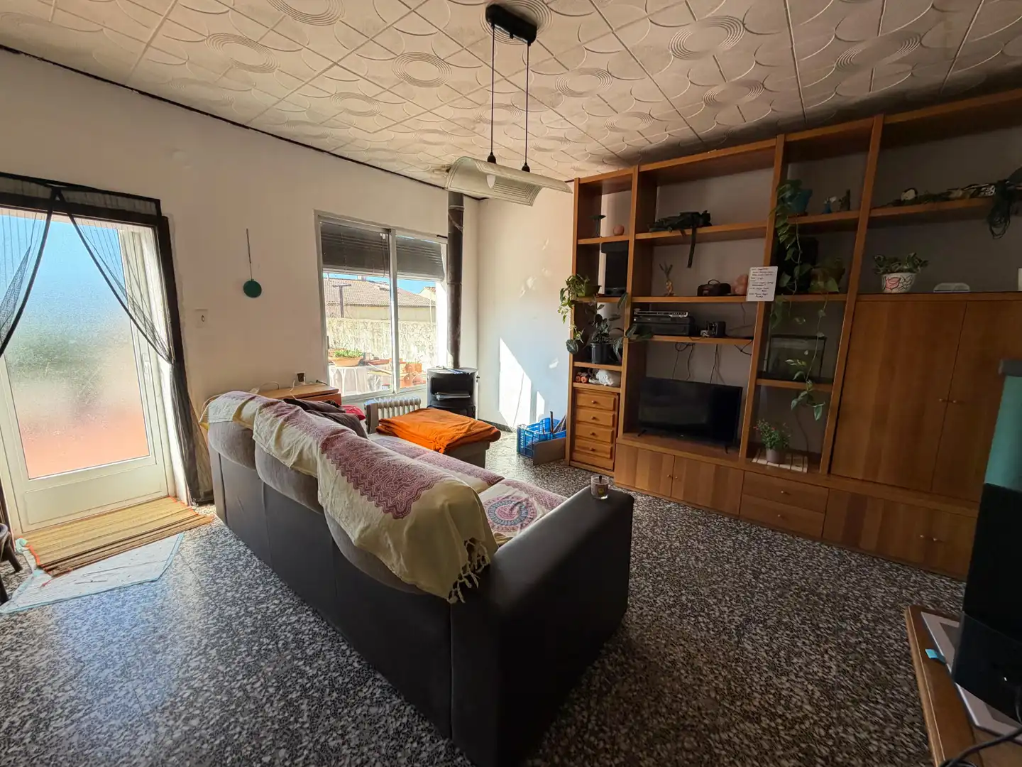 Sala d'estar de Casa adosada en venda en Els Guiamets amb Calefacció, Jardí privat i Terrassa