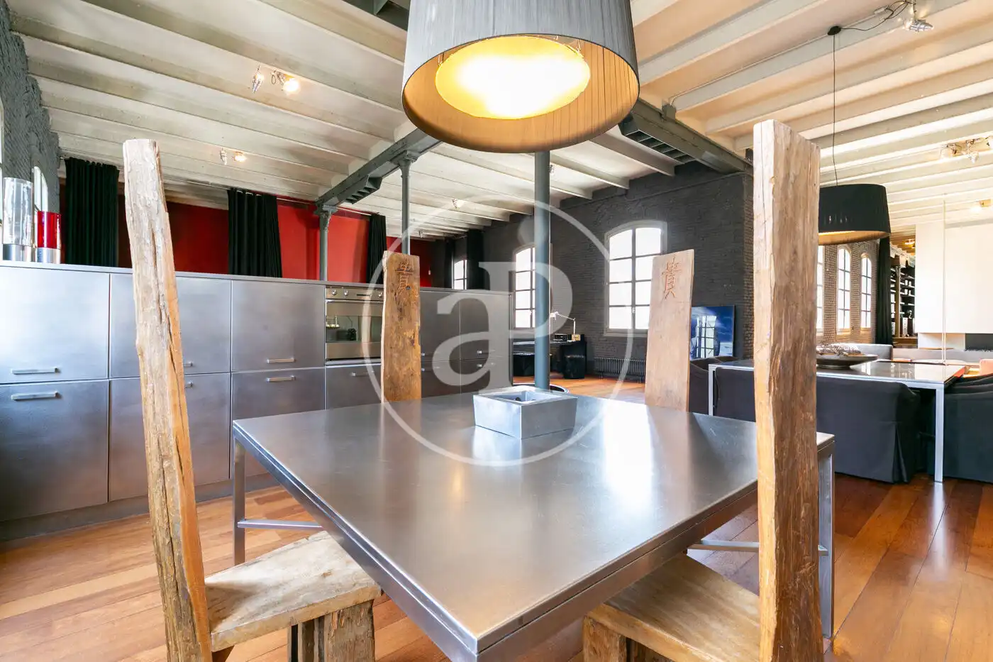 Cocina de Piso de alquiler en Barcelona con Aire acondicionado, Calefacción y Amueblado