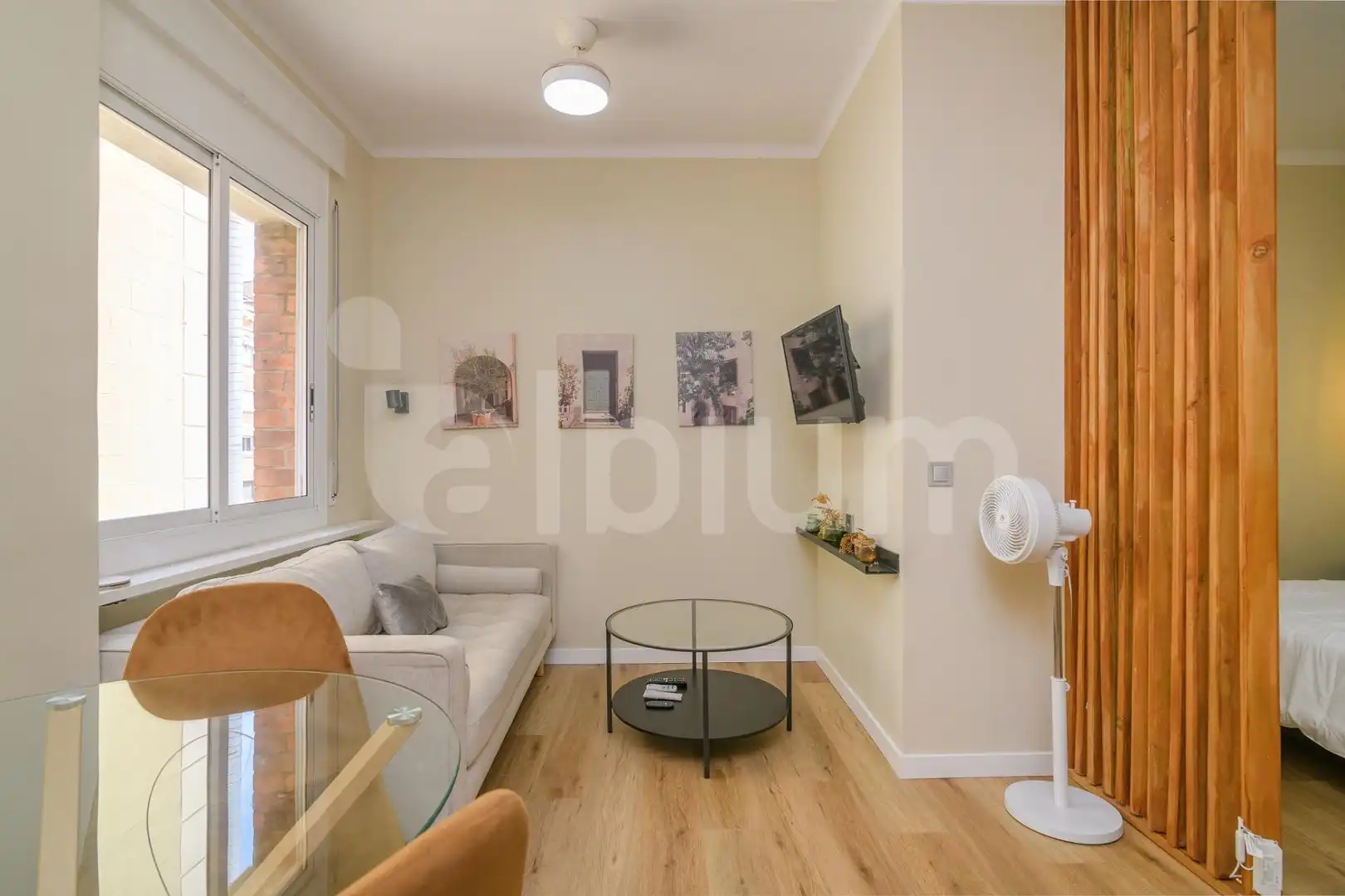 Wohnzimmer von Wohnung zur Miete in Barcelona