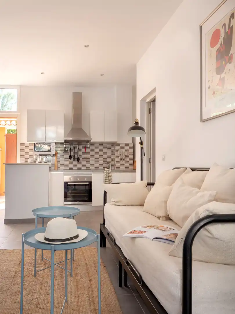 Sala d'estar de Apartament en venda en  Palma de Mallorca amb Aire condicionat, Terrassa i Piscina
