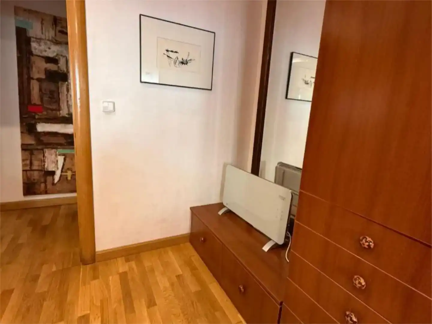 Schlafzimmer von Wohnung zur Miete in  Zaragoza Capital mit Klimaanlage und Balkon