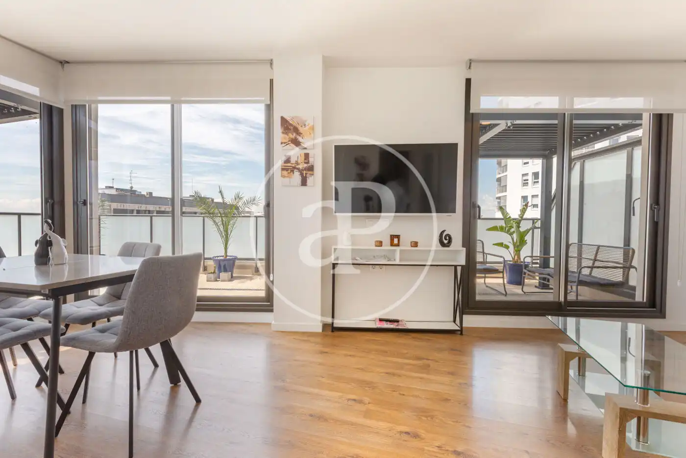 Sala de estar de Ático en venta en Valencia con Aire acondicionado, Calefacción y Terraza