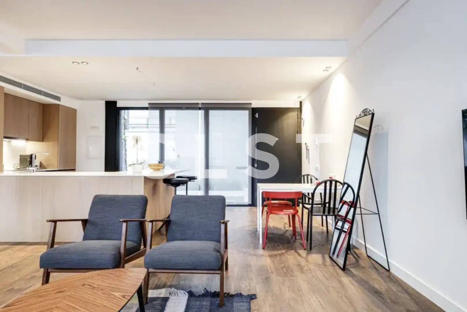 Sala de estar de Planta baja en venta en Barcelona con Aire acondicionado, Calefacción y Jardín privado