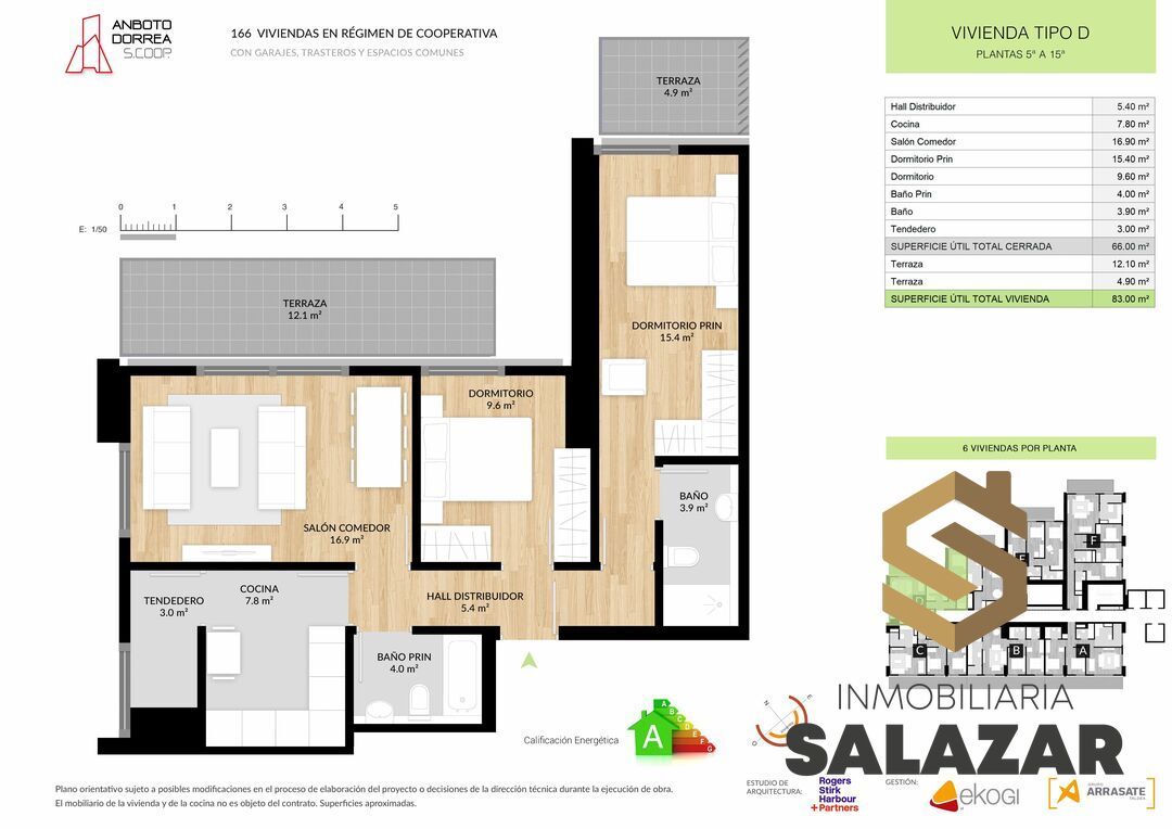 Wohnung zum Verkauf in Bilbao  mit Klimaanlage, Heizung und Terrasse