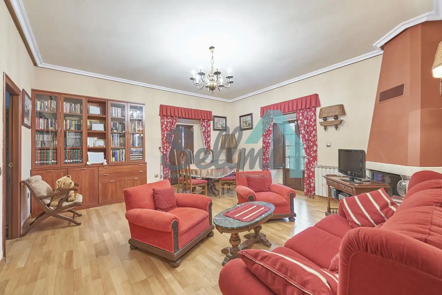 Living room of Houses for sale in Ribera de Arriba  with Heating, Private garden and Terrace