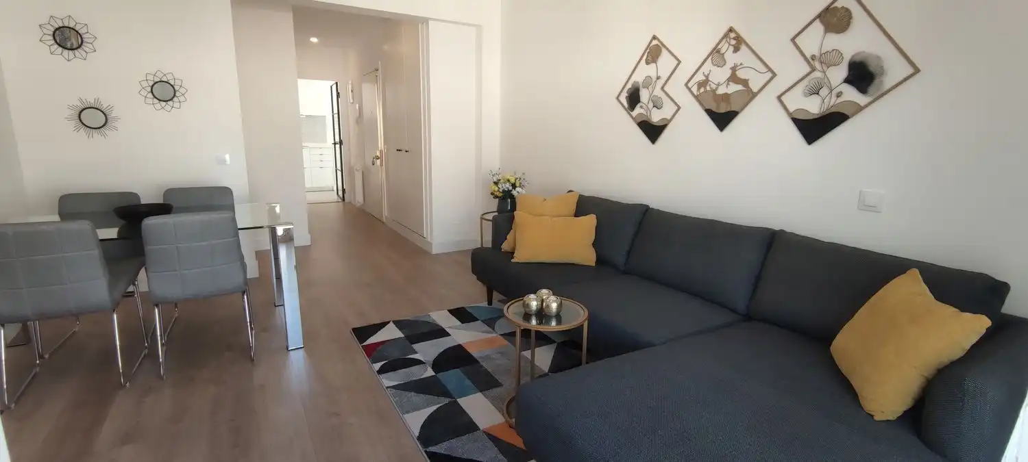 Sala de estar de Piso de alquiler en Madrid con Aire acondicionado, Calefacción y Terraza