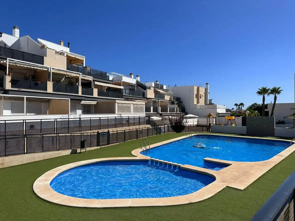 Swimming pool of Apartments for sale in Santa Pola  with Heating, Terrace and Swimming Pool