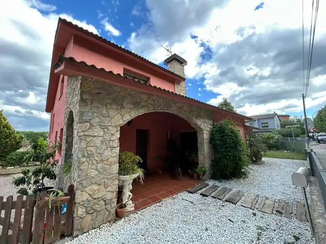 Vista exterior de Casa o chalet en venta en Santa Maria de Palautordera con Aire acondicionado, Calefacción y Jardín privado