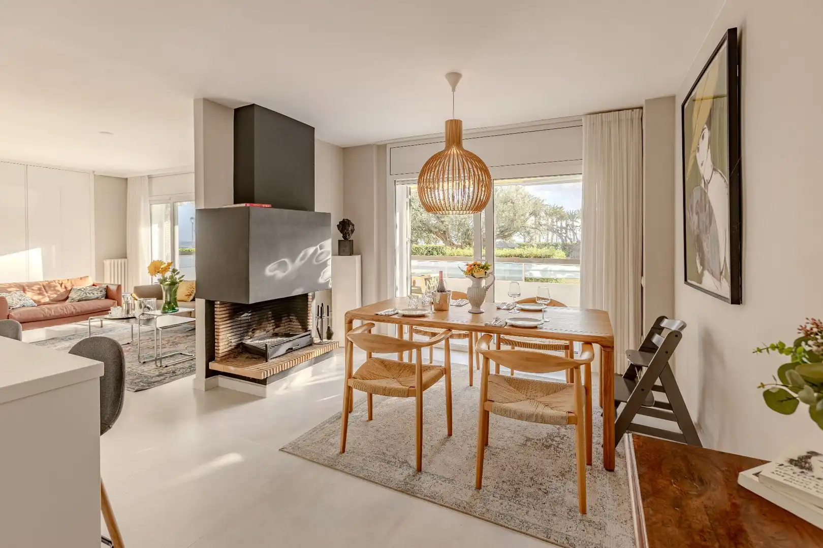 Esszimmer von Wohnungen zum Verkauf in Vilanova i la Geltrú mit Klimaanlage, Heizung und Terrasse