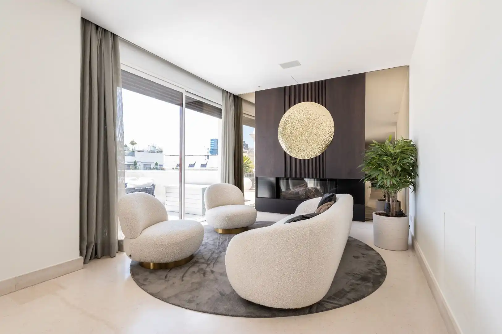 Living room of Attic for rent in Madrid  with Air Conditioner, Heating and Terrace