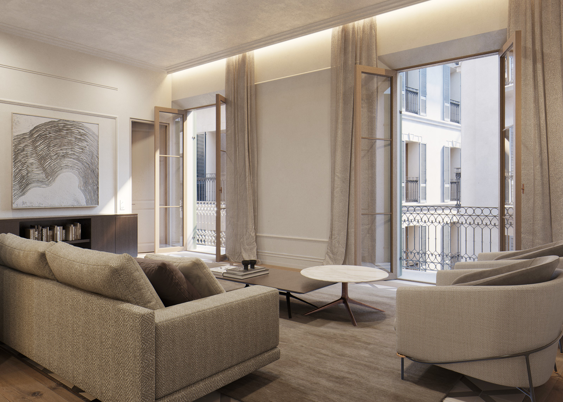 Sala d'estar de Apartament en venda en  Palma de Mallorca amb Aire condicionat, Calefacció i Terrassa