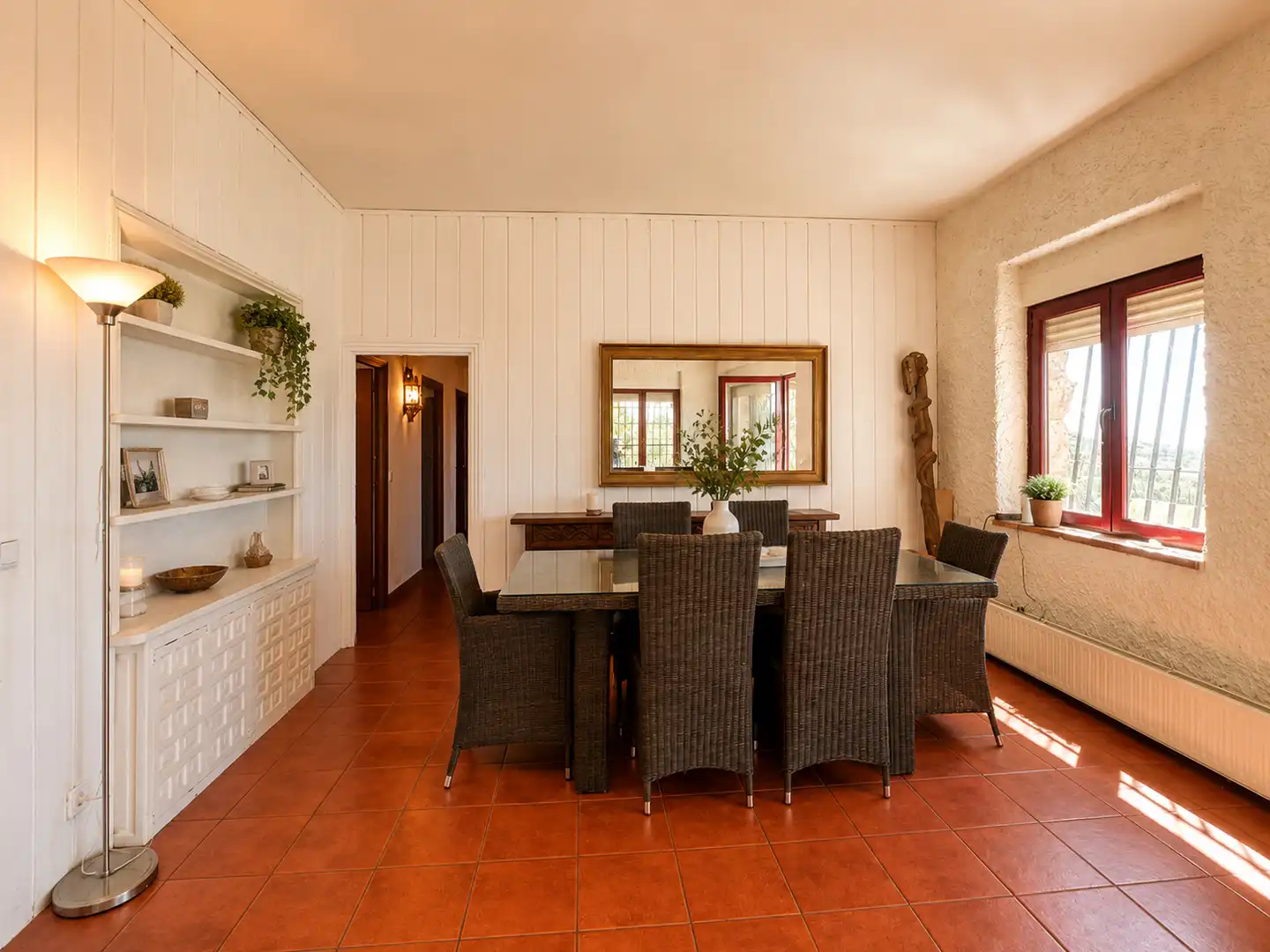 Dining room of Houses for sale in Hoyo de Manzanares  with Air Conditioner, Private garden and Swimming Pool